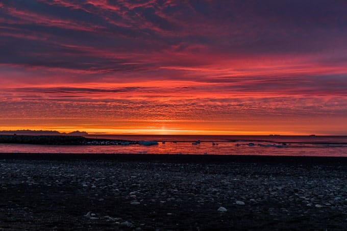 Iceland's Day 8: Witnessing Diamond Beach's Glacial Wonders at Sunrise